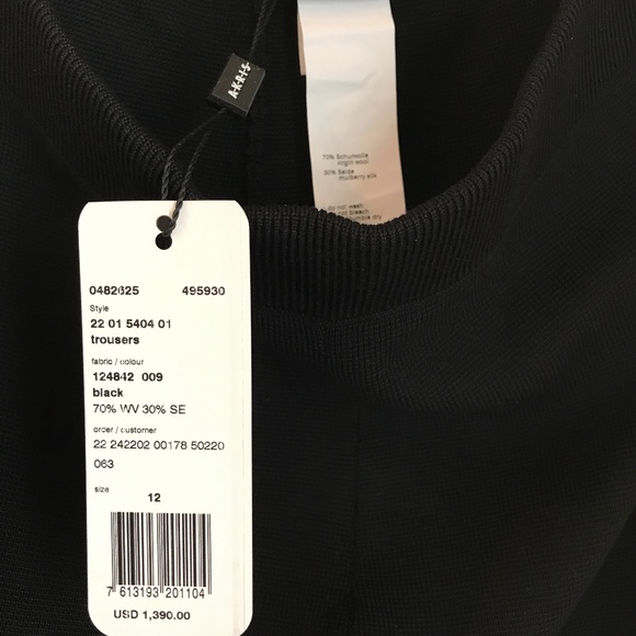 AKRIS KNIT LEGGINGS WOOL/SILK NWT - Picture 4 of 13